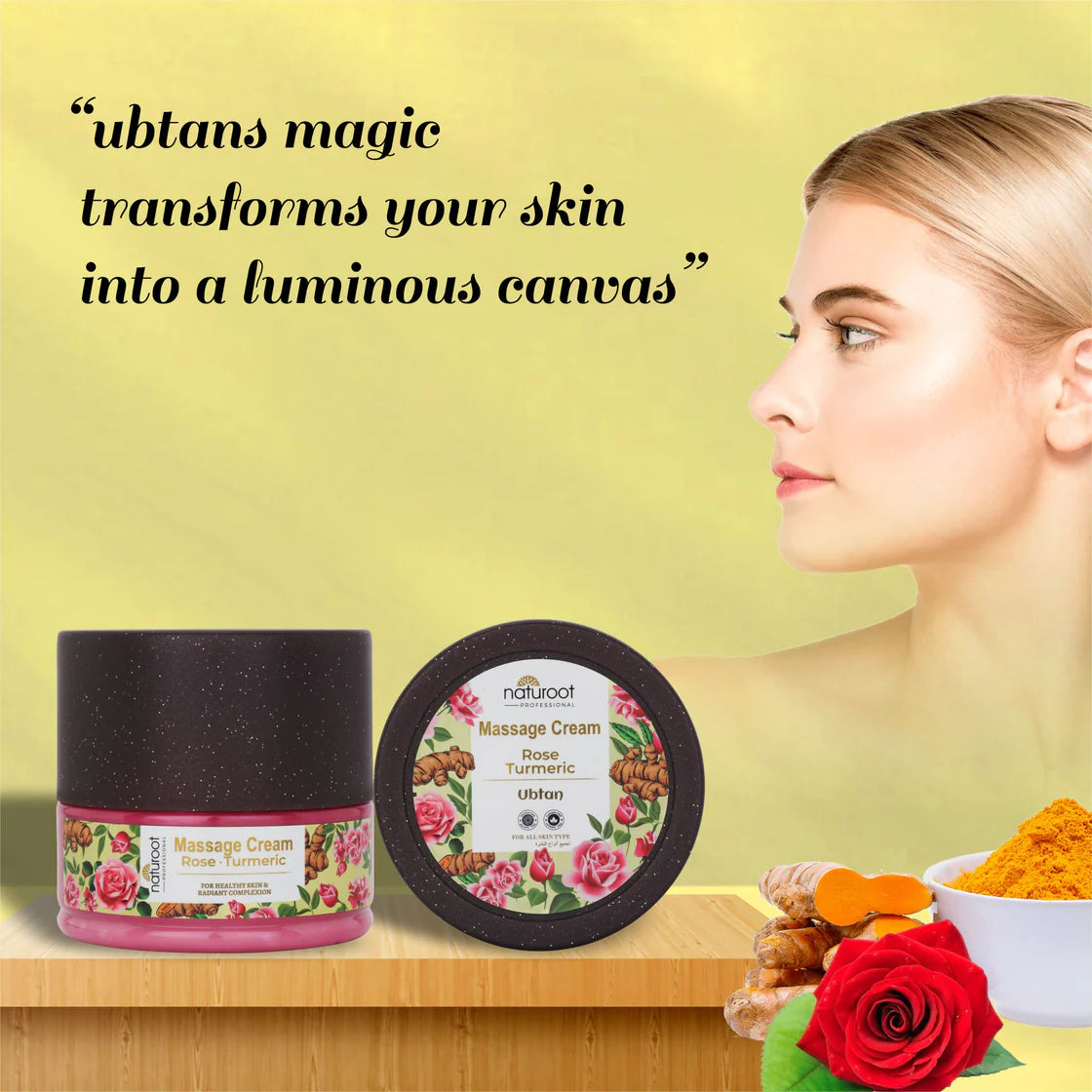 Ubtan Massage Cream with Scrub, Gel and Mask