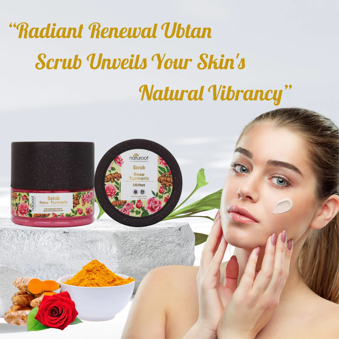 Ubtan Massage Cream with Scrub, Gel and Mask