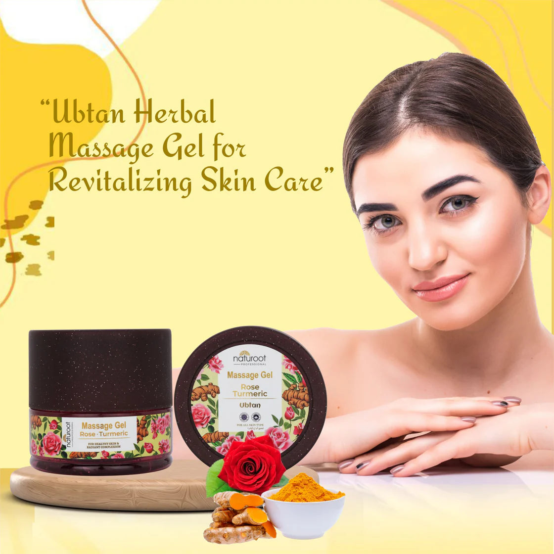 Ubtan Massage Cream with Scrub, Gel and Mask