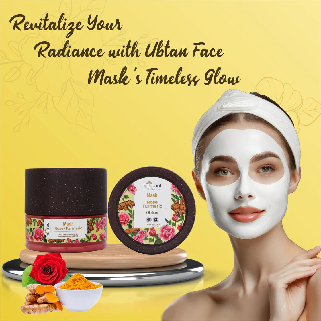 Ubtan Massage Cream with Scrub, Gel and Mask