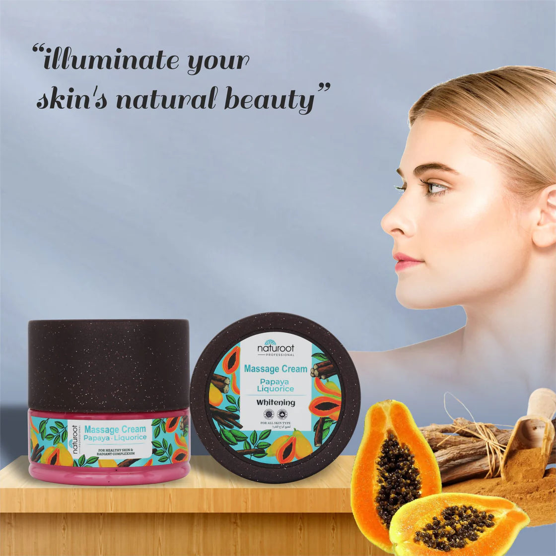 Whitening Glow Massage Cream and Scrub