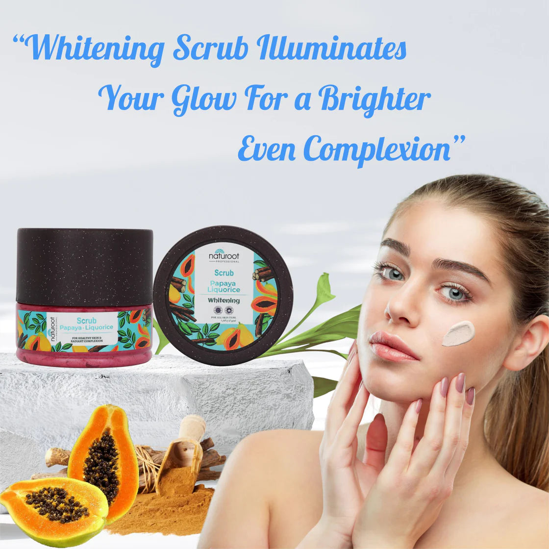 Whitening Glow Massage Cream and Scrub