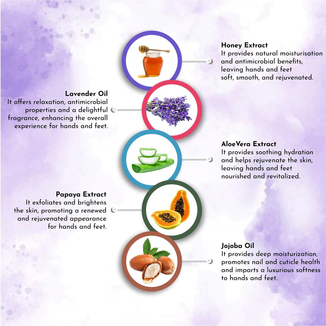 Lavender Crystal Shine Manicure Pedicure with Dazzling Diamond Foot Salt