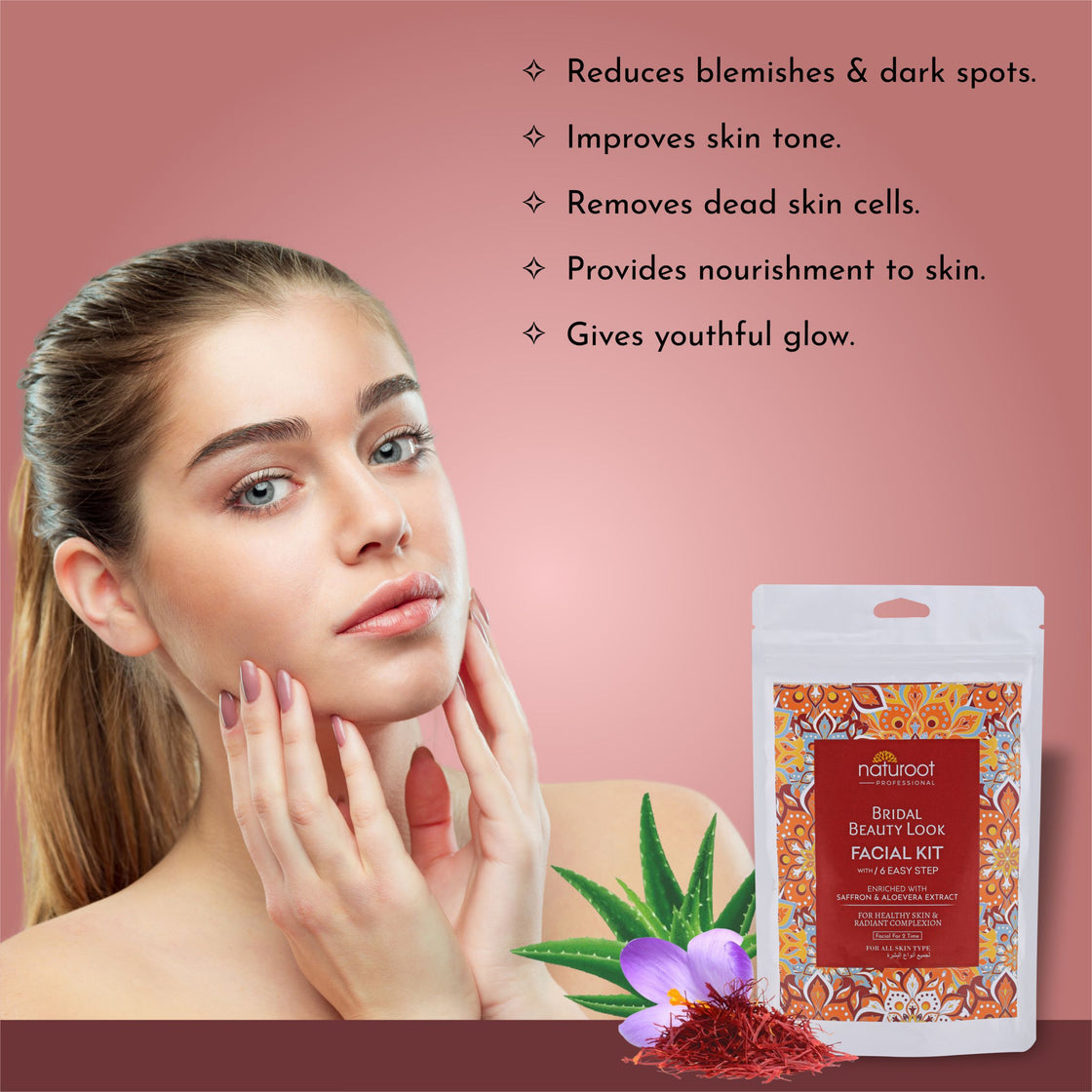 Tangy Orange Crystal Shine Manicure Pedicure with Bridal Beauty Facial Kit