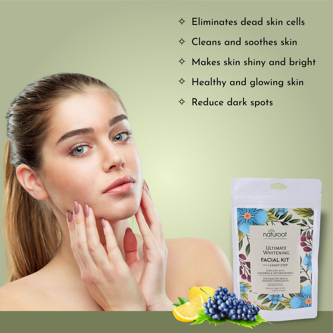 Lavender Crystal Shine Manicure Pedicure with Ultimate Whitening Facial Kit