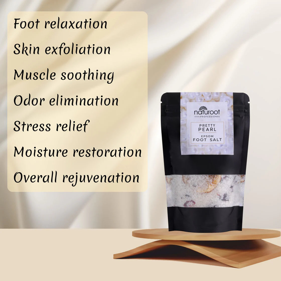 Tangy Orange Crystal Shine Manicure Pedicure with Pretty Pearl Foot Salt
