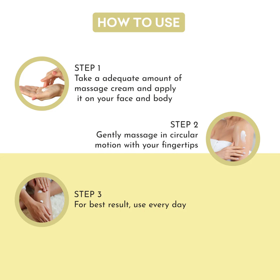 Ubtan Massage Cream with Scrub, Gel and Mask