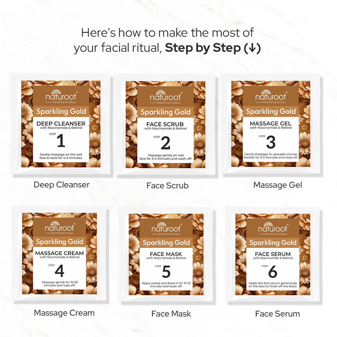 Sparkling Gold Facial kit