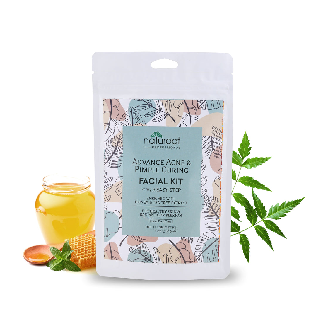 Tangy Orange Crystal Shine Manicure Pedicure with Advance Acne & Pimple Curing Facial Kit