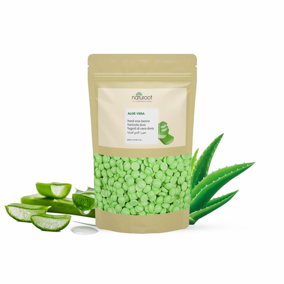 Aloevera Hard Wax Bean with Pre Wax Gel and Post Wax Oil