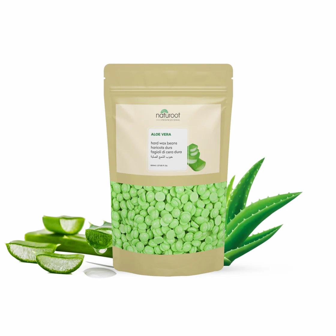 White Chocolate Hard Wax Bean with Aloevera Hard Wax Bean